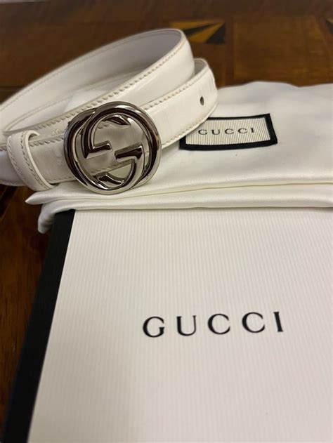 gucci gürtel weiss|gucci leder gürtel.